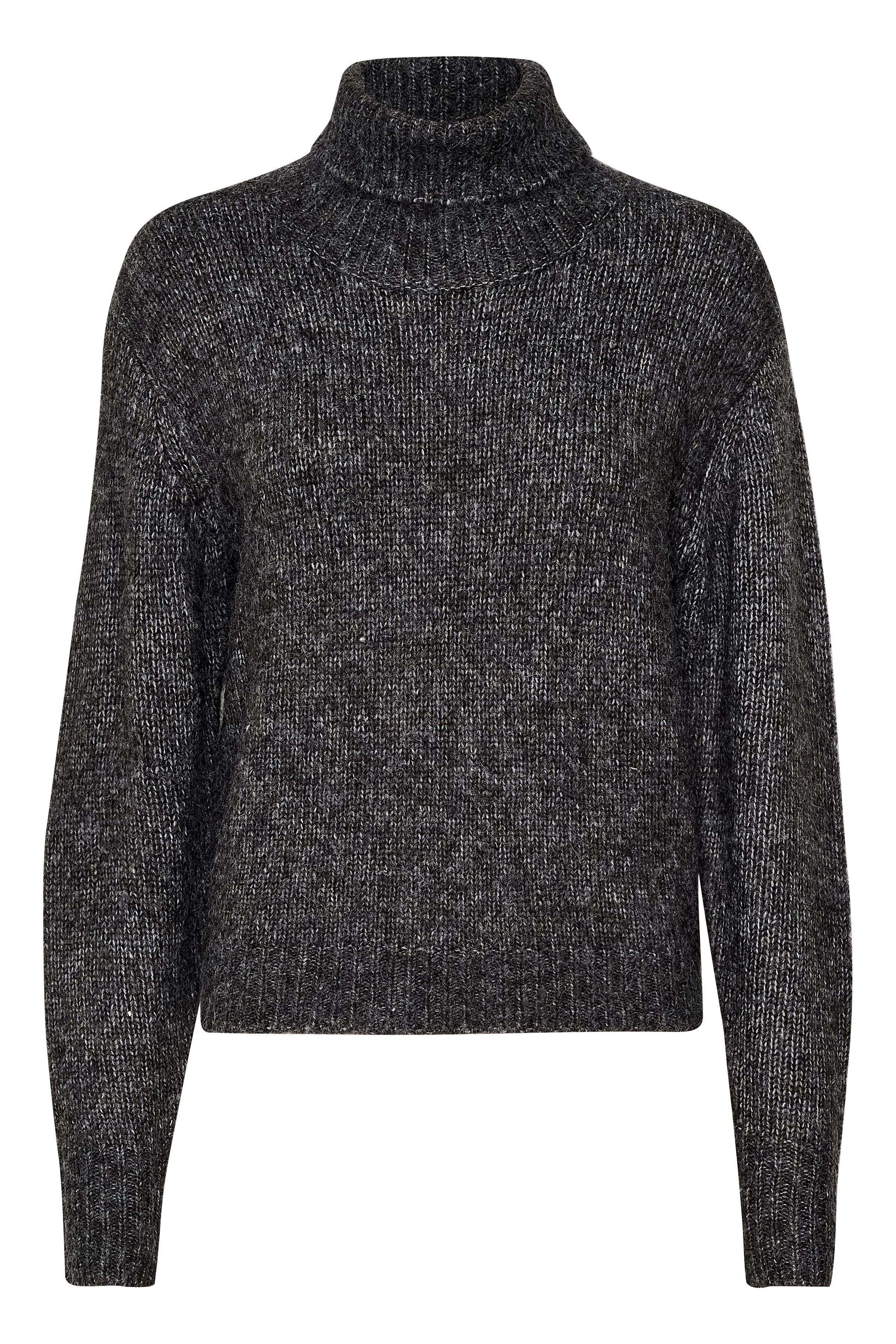 KAalioma Rollneck Pullover - Dark grey melange