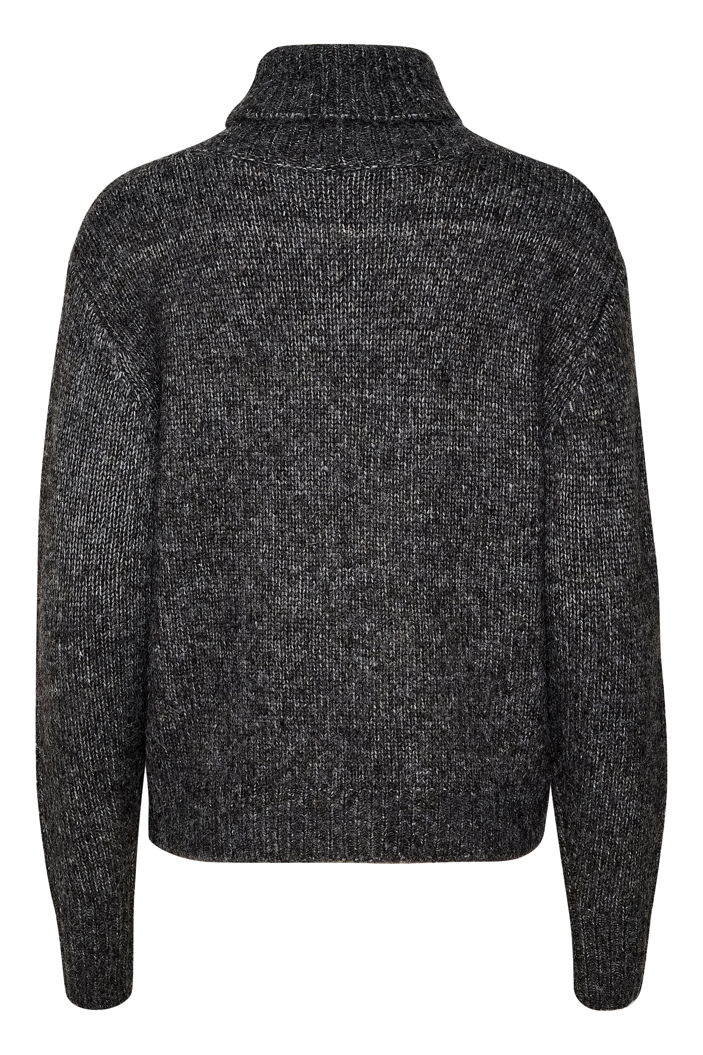 KAalioma Rollneck Pullover - Dark grey melange