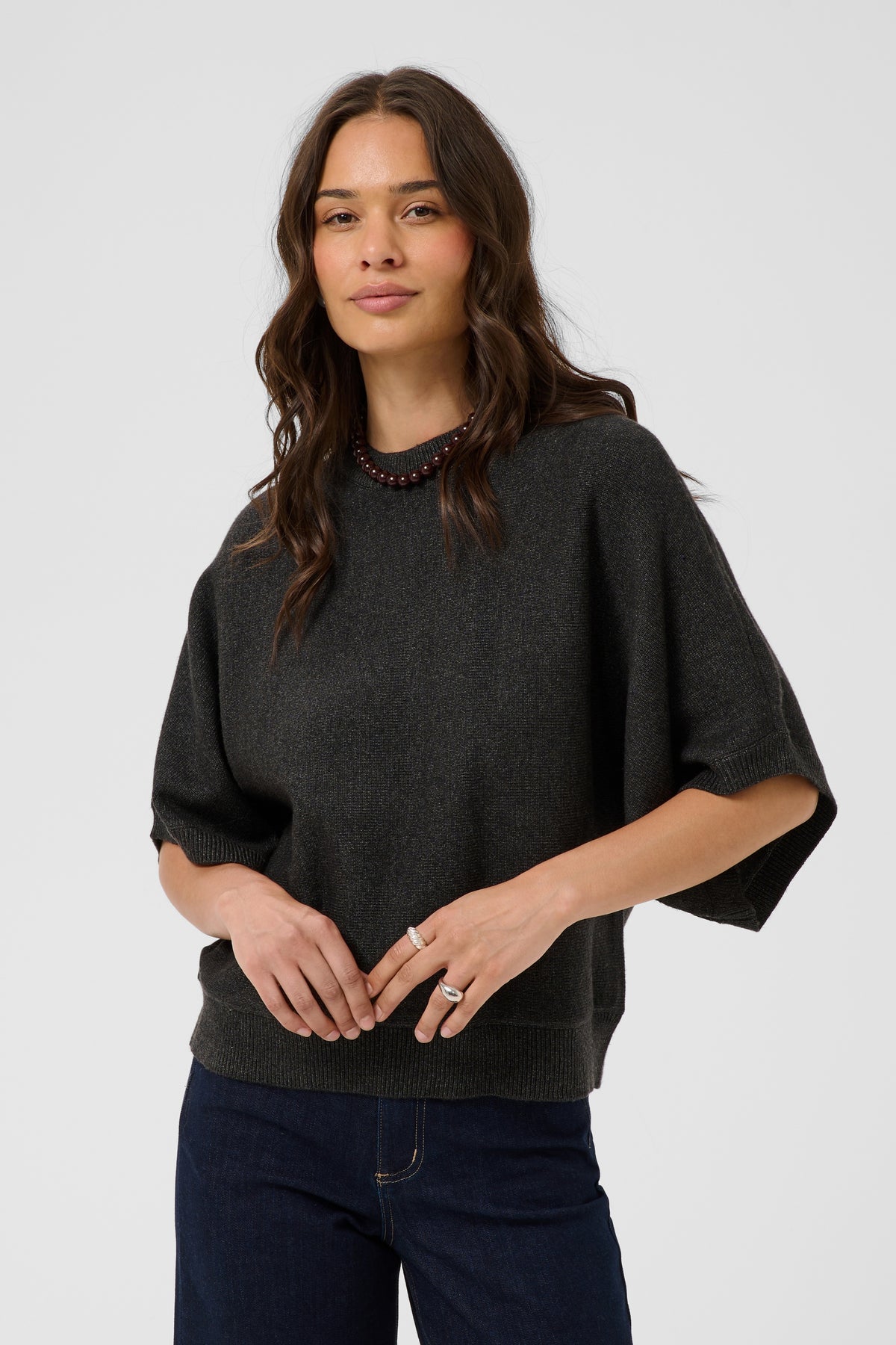 KAbarbara Pullover - Dark Grey Melange