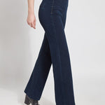 LYSSE Knit Denim Jeans - Indigo -Long flare