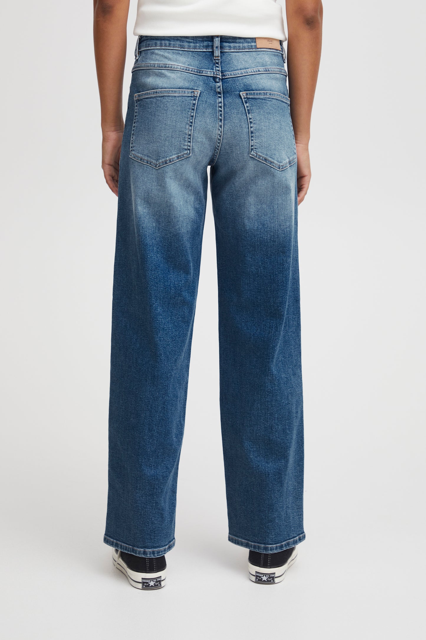 IHTWIGGY Straight Long Jeans - Medium Blue