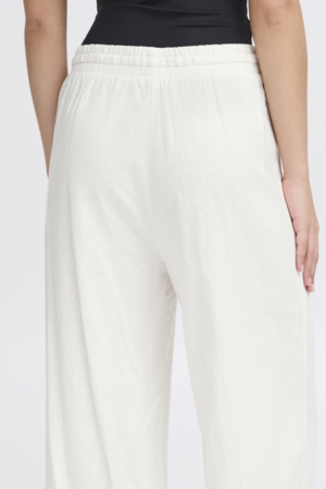 IHLinno Wide Leg Pant - Cloud Dancer