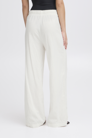 IHLinno Wide Leg Pant - Cloud Dancer
