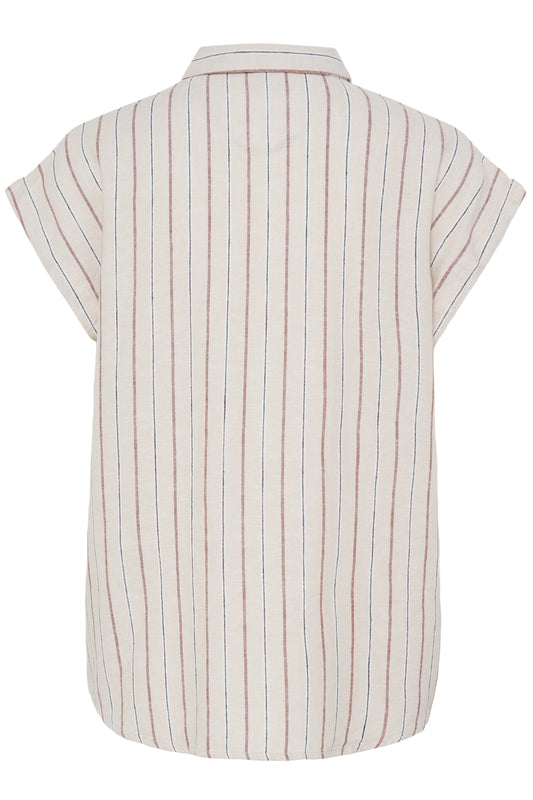 IHLinno long Shirt - Brown Stripe
