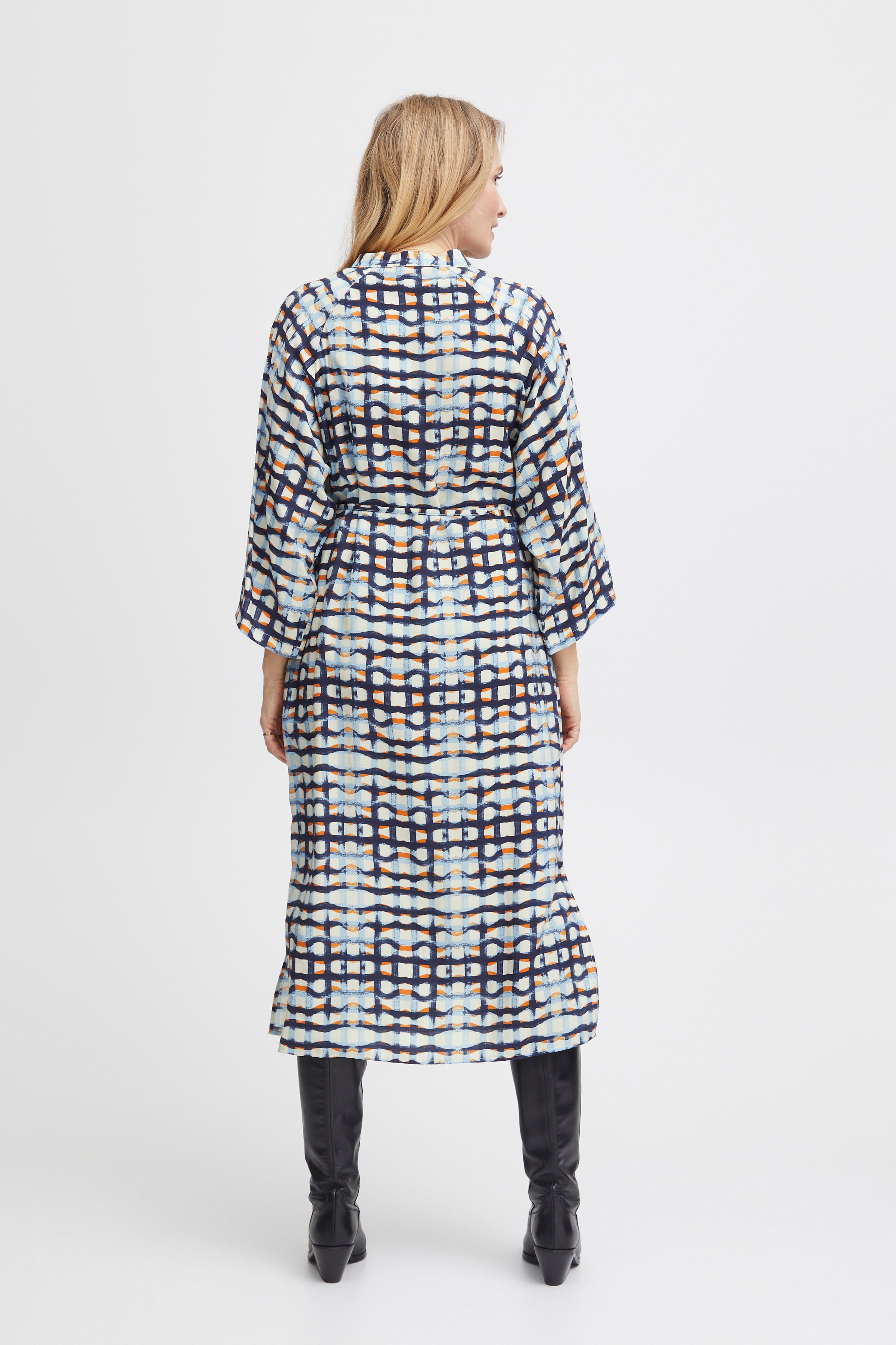 FRMisa Dress - Sky Blue Check