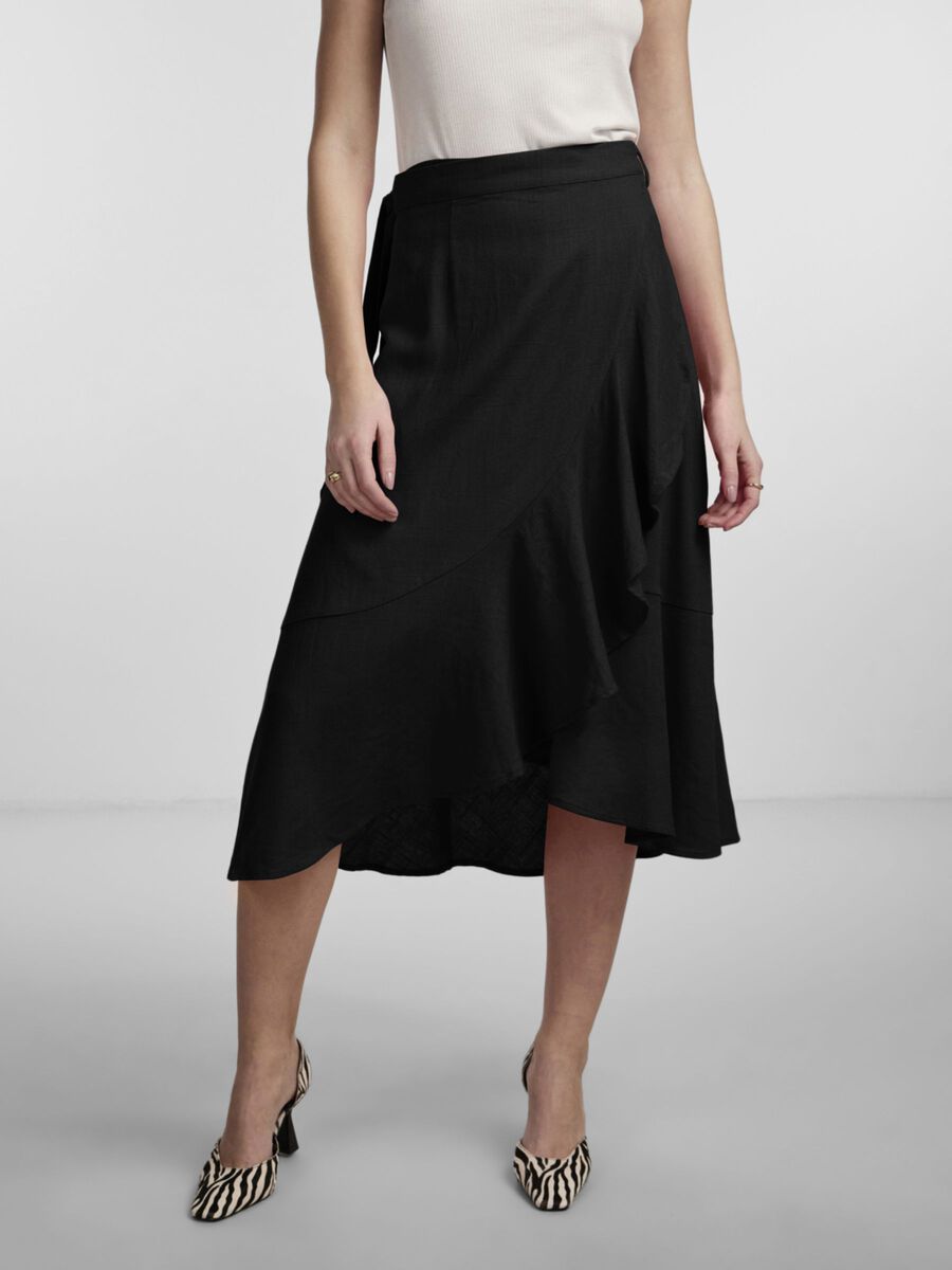 YASPrima Midi Skirt - Black