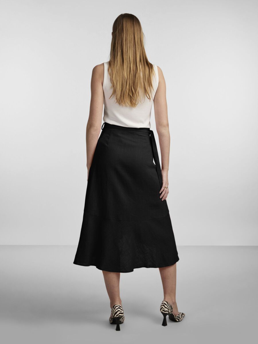YASPrima Midi Skirt - Black