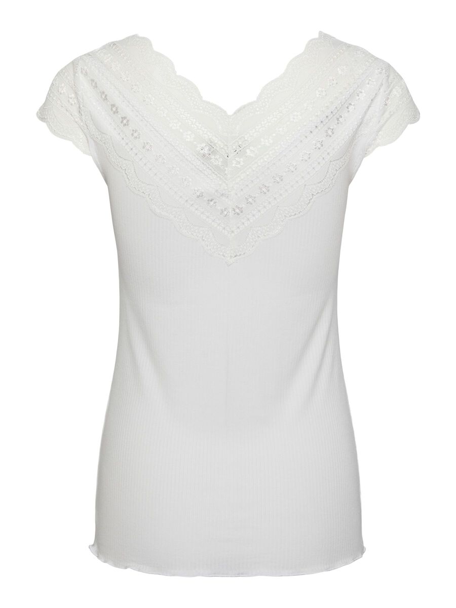 Yasellina Capsleeve Top - White