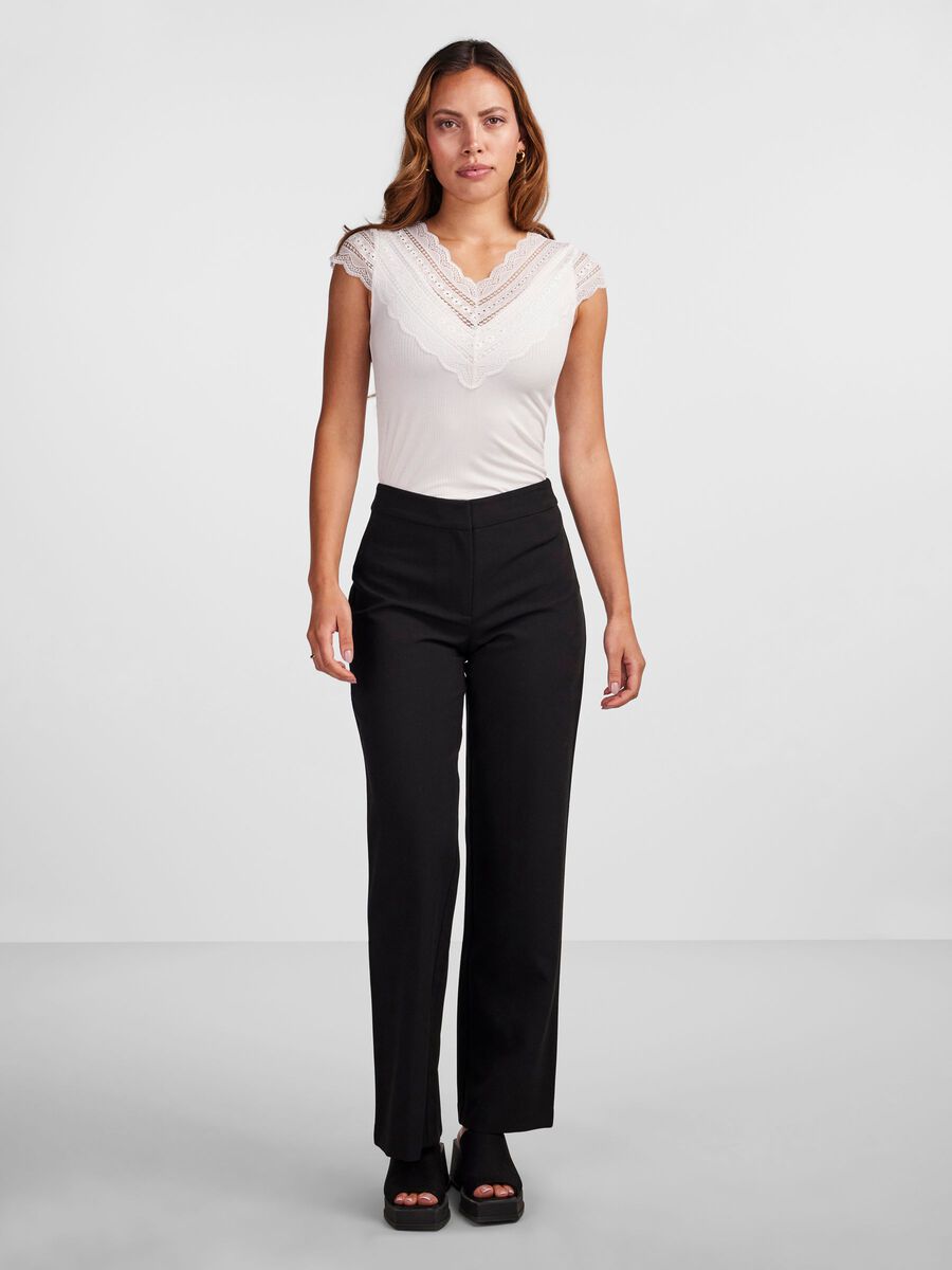 Yasellina Capsleeve Top - White