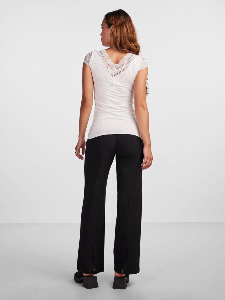 Yasellina Capsleeve Top - White