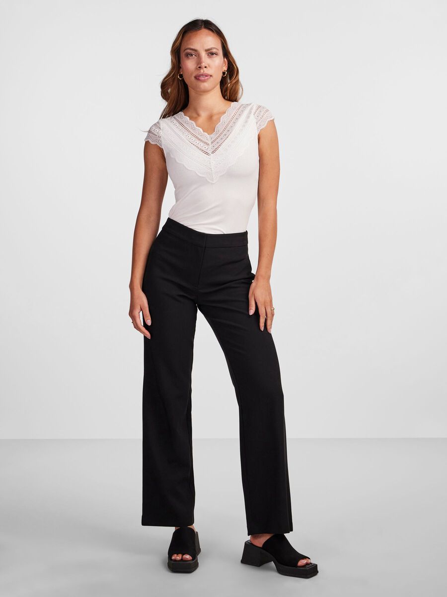 Yasellina Capsleeve Top - White