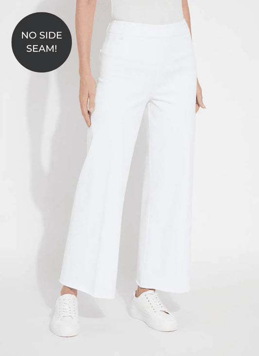 Wide leg cropped Lysse Jeans  - White