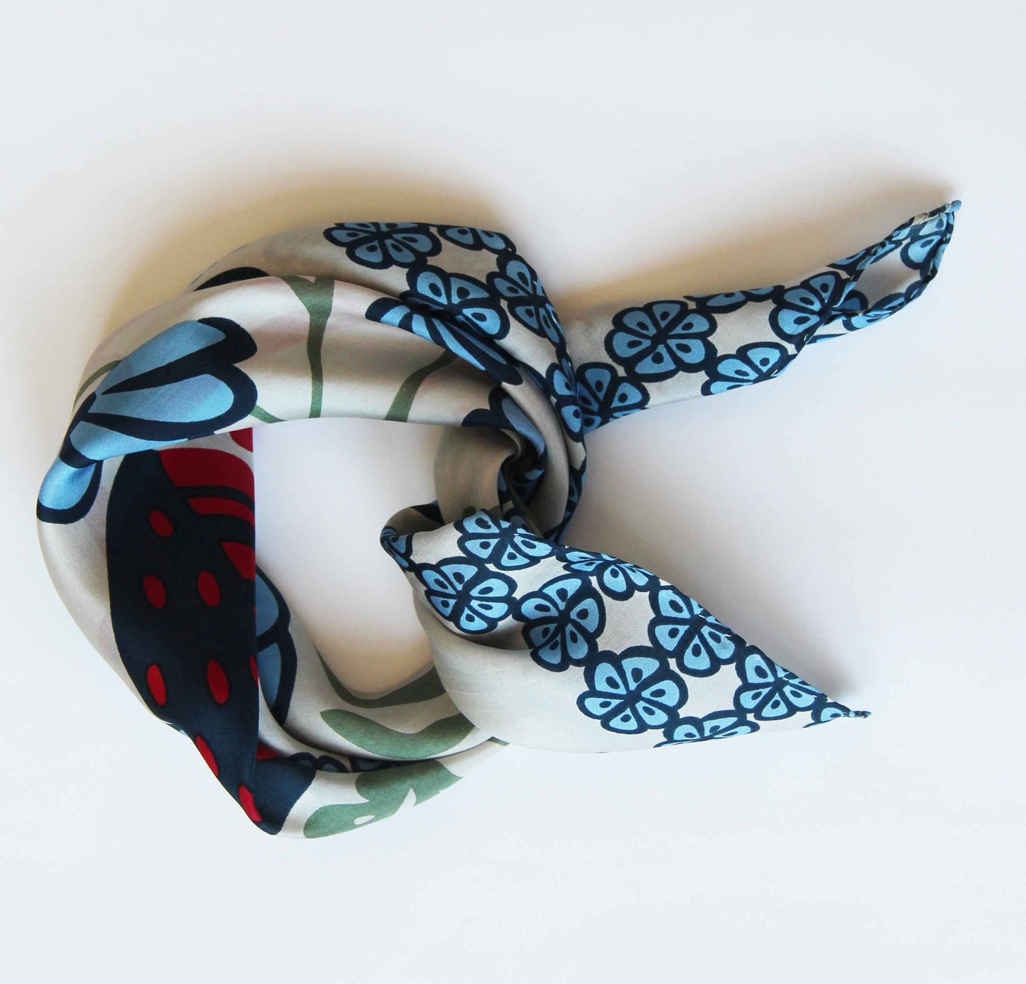Alice Blue Silk Scarf
