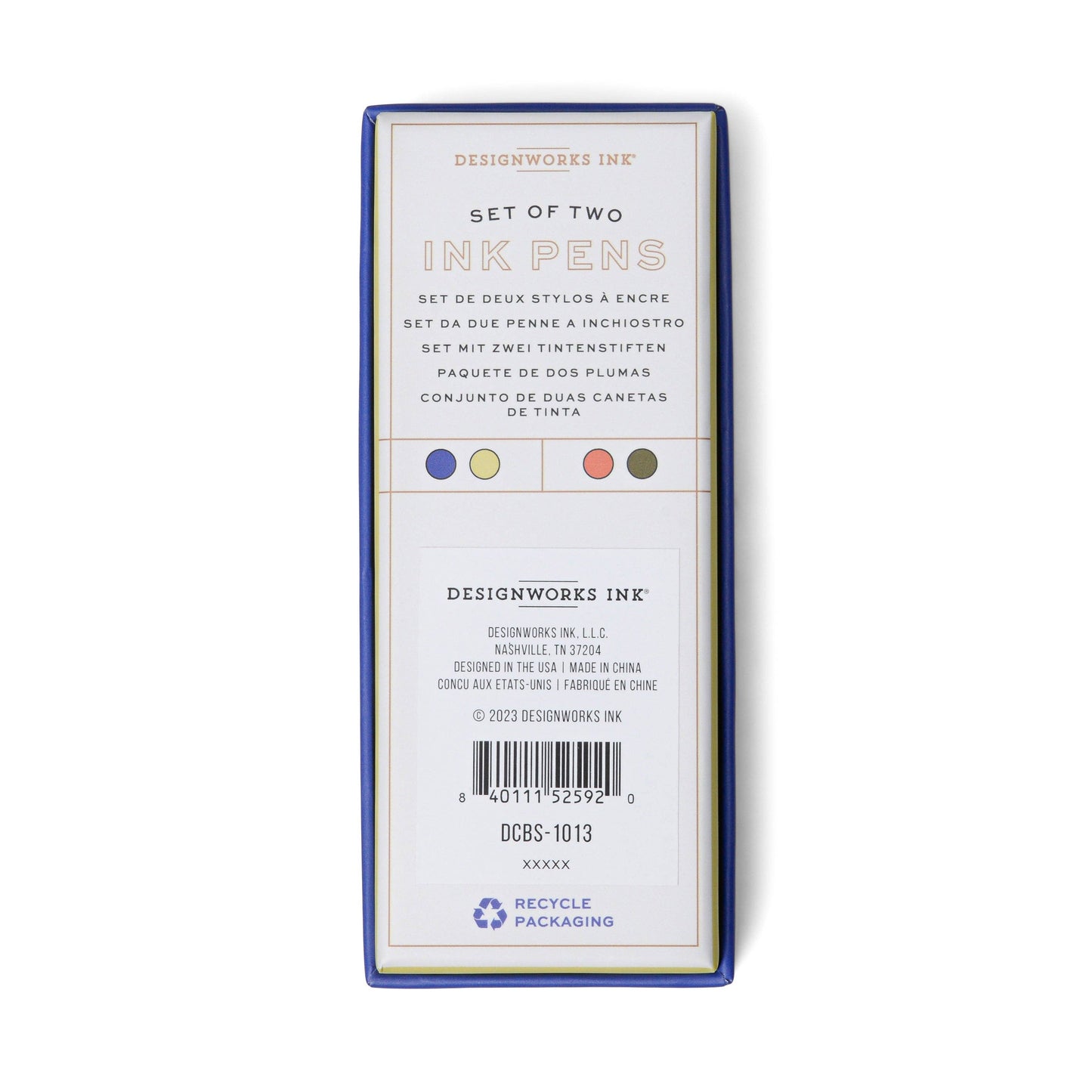 Designworks Ink Colour Block Pens - Cobalt & Green (Set 2)