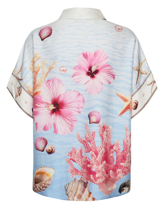 Nuoceana Sleeveless Shirt- Skyway