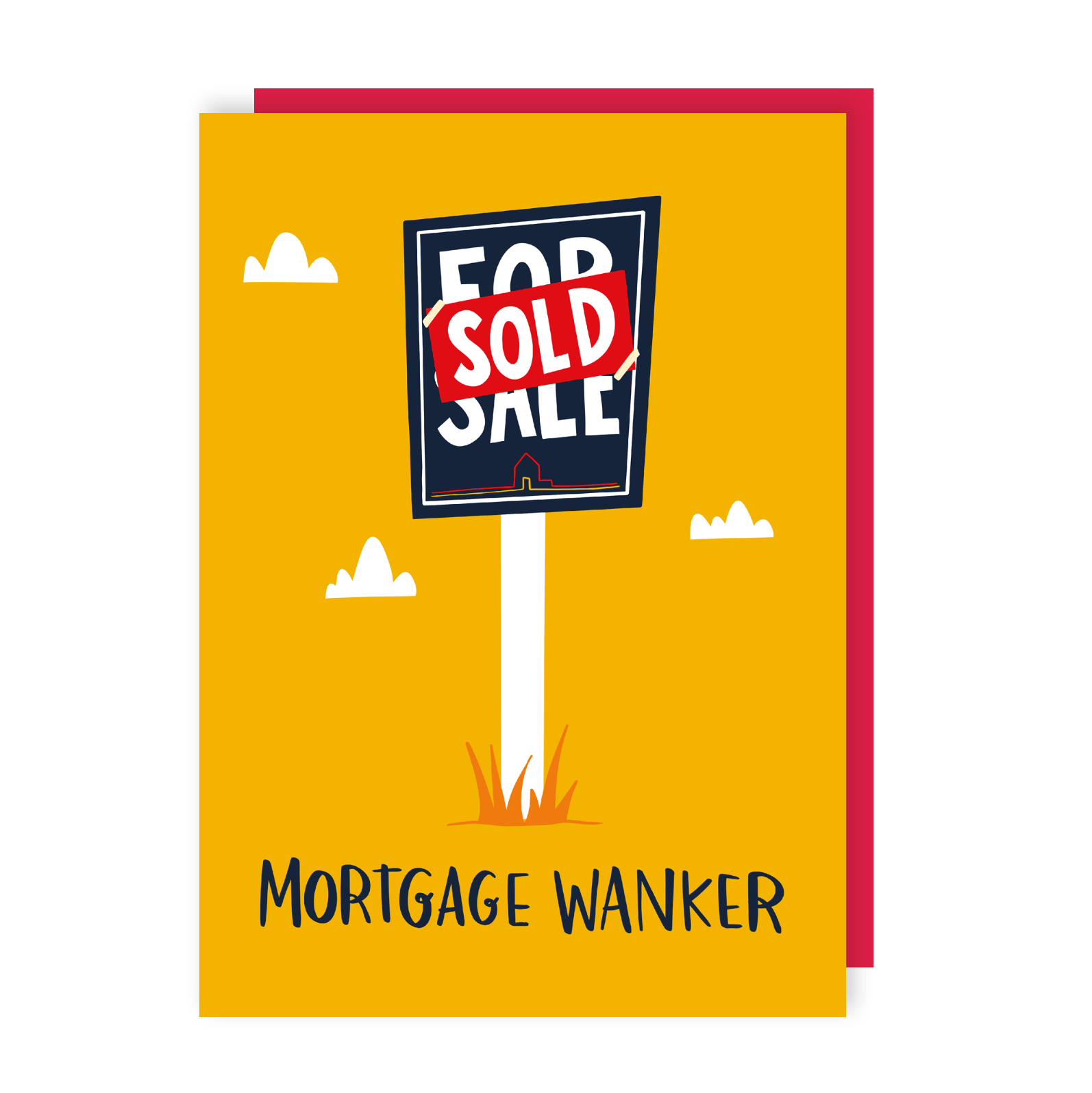 Mortgage Wanker Funny New Home Card