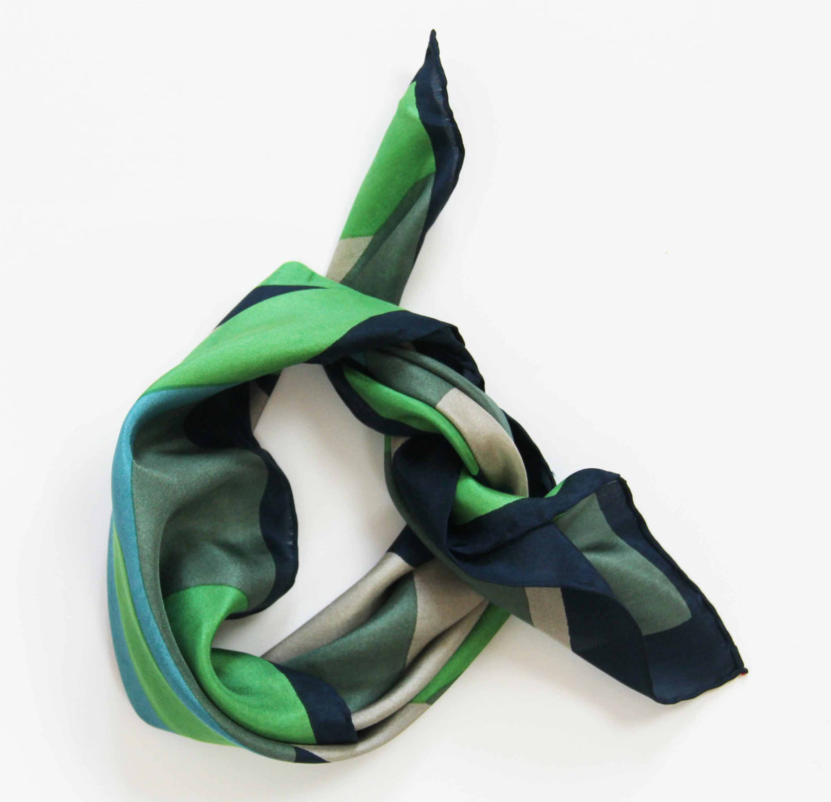 Vivaro Green Silk Scarf