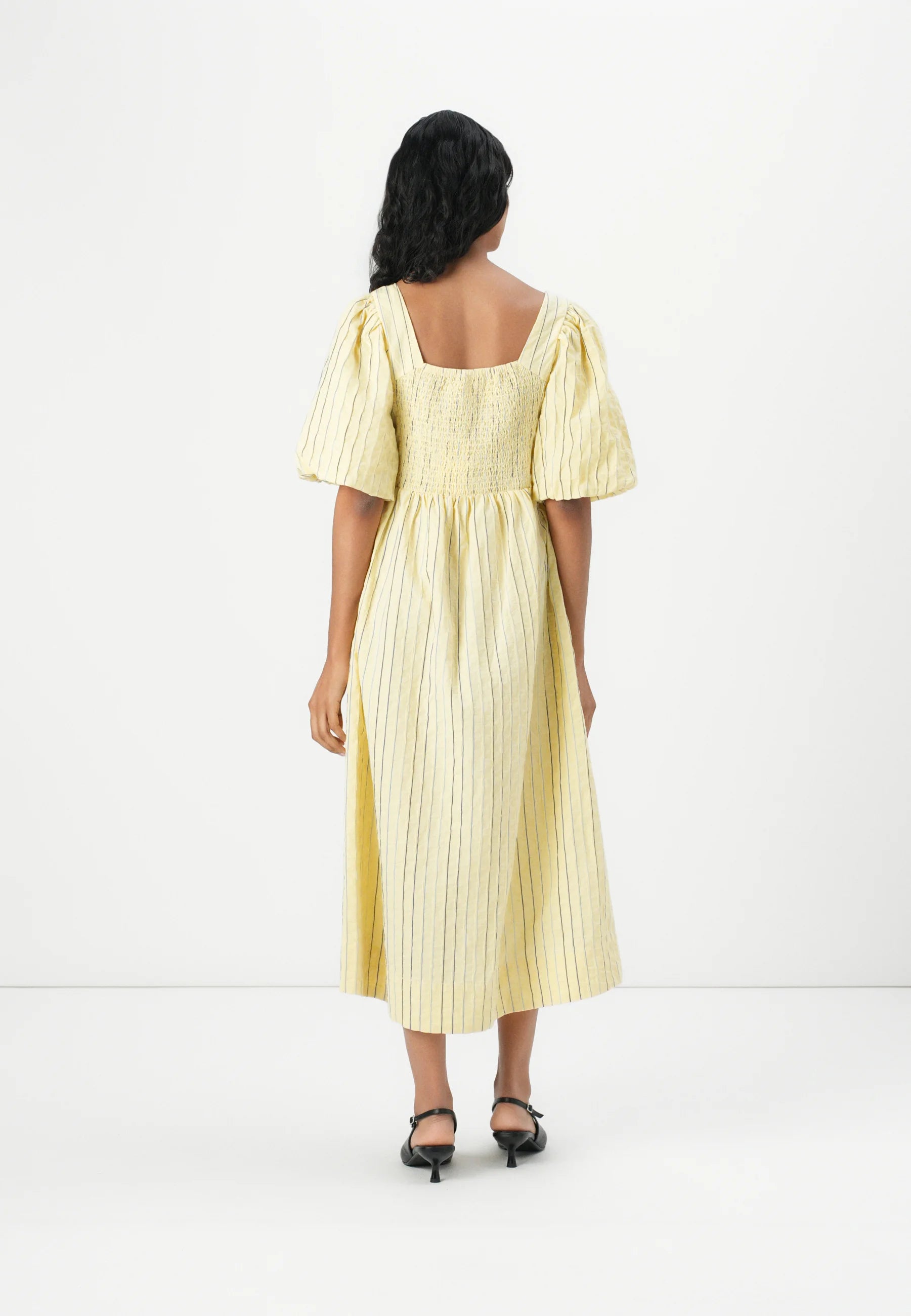 YASMellow 2/4 Midi Dress- French Vanilla