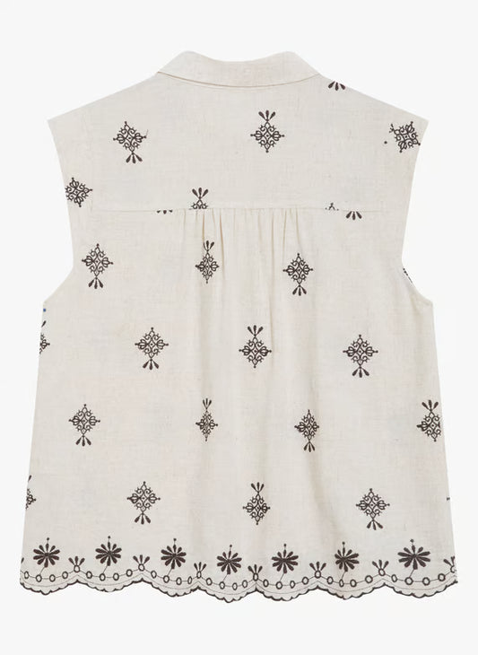 Wisenna Blouse - Chocolat