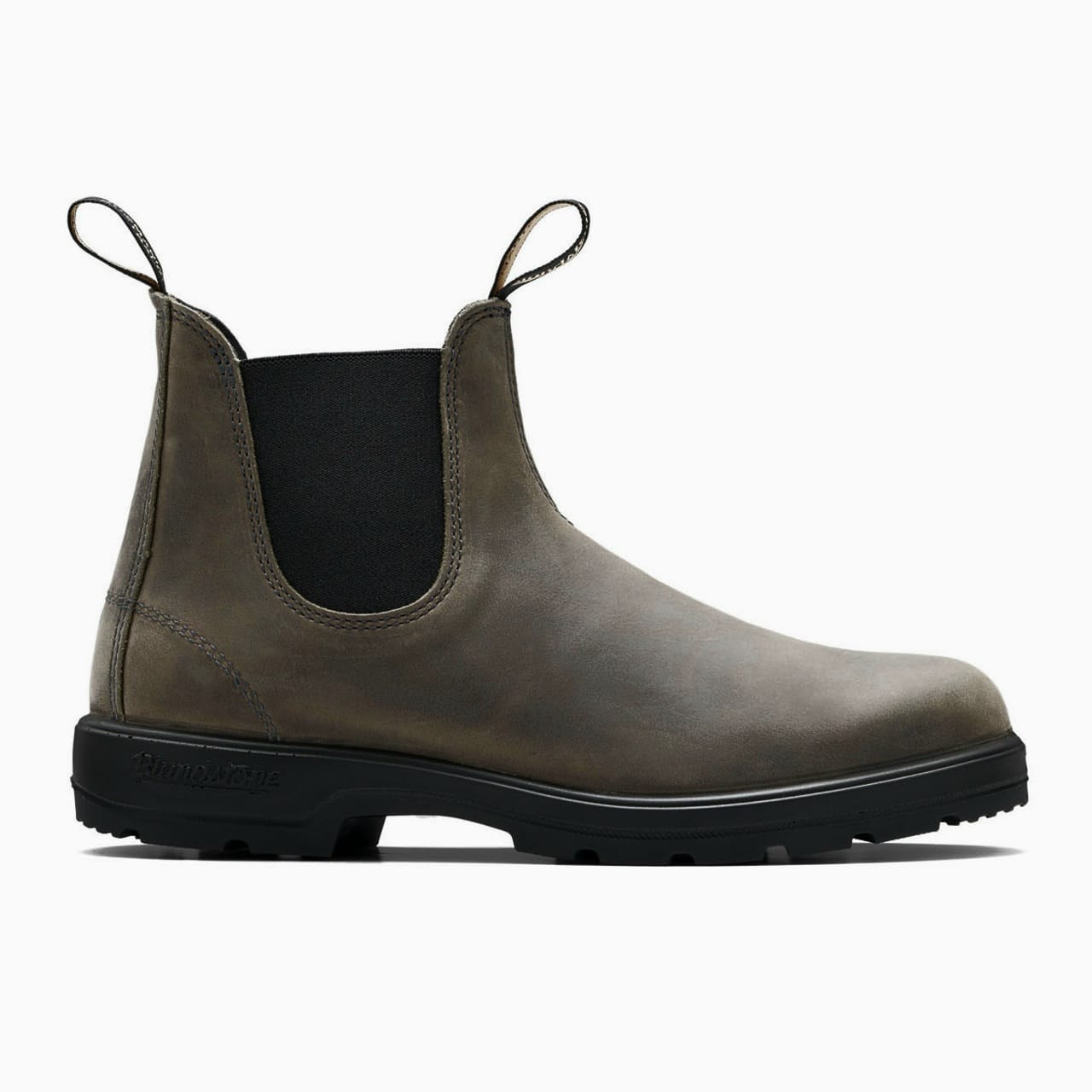 Brown Chelsea boot on a white background