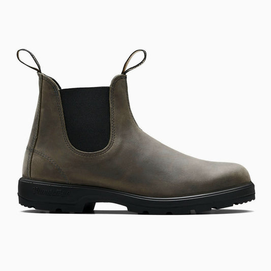 Brown Chelsea boot on a white background