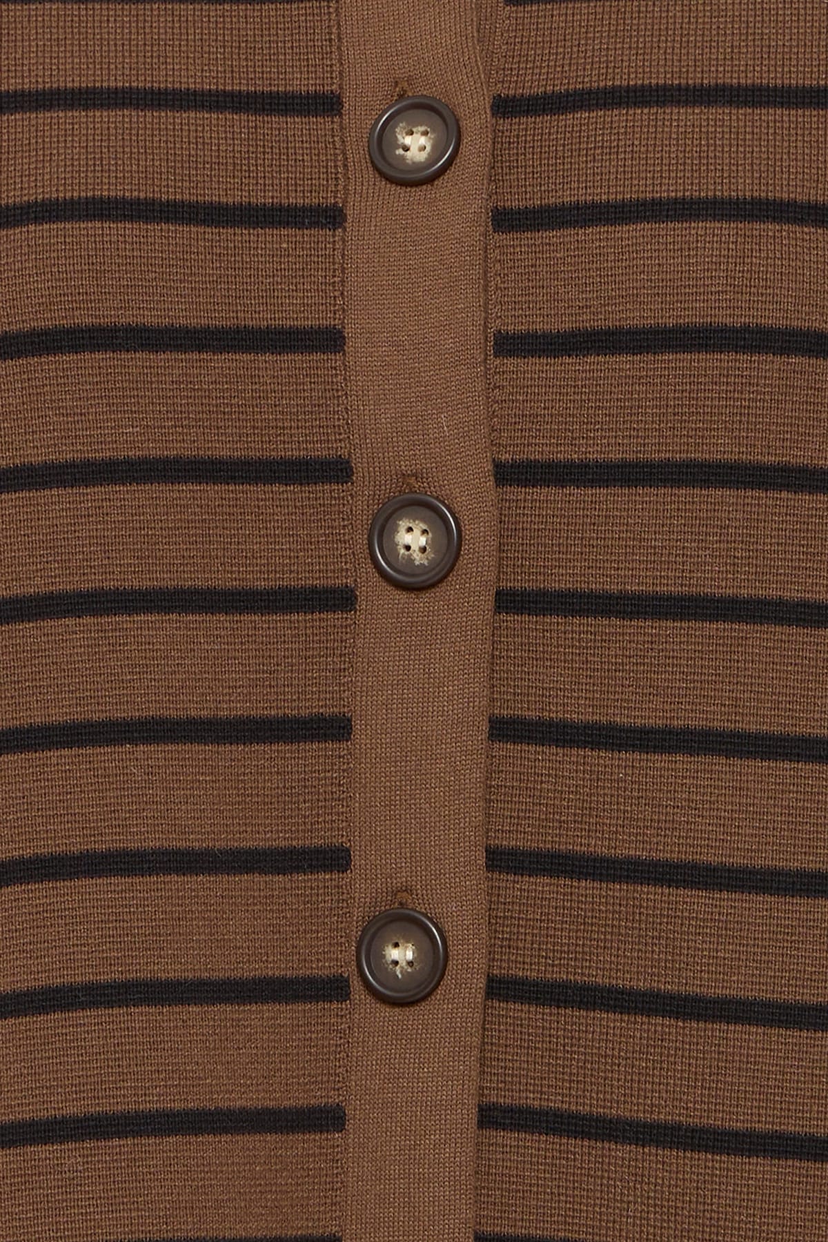 FRita Cardigan - Cocoa Stripe