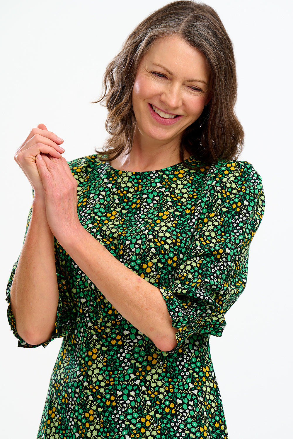 Lorelei Dress - Black/Green