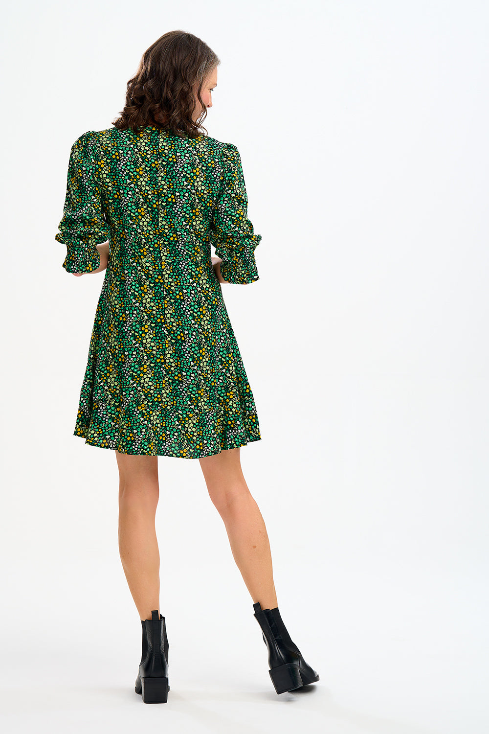 Lorelei Dress - Black/Green