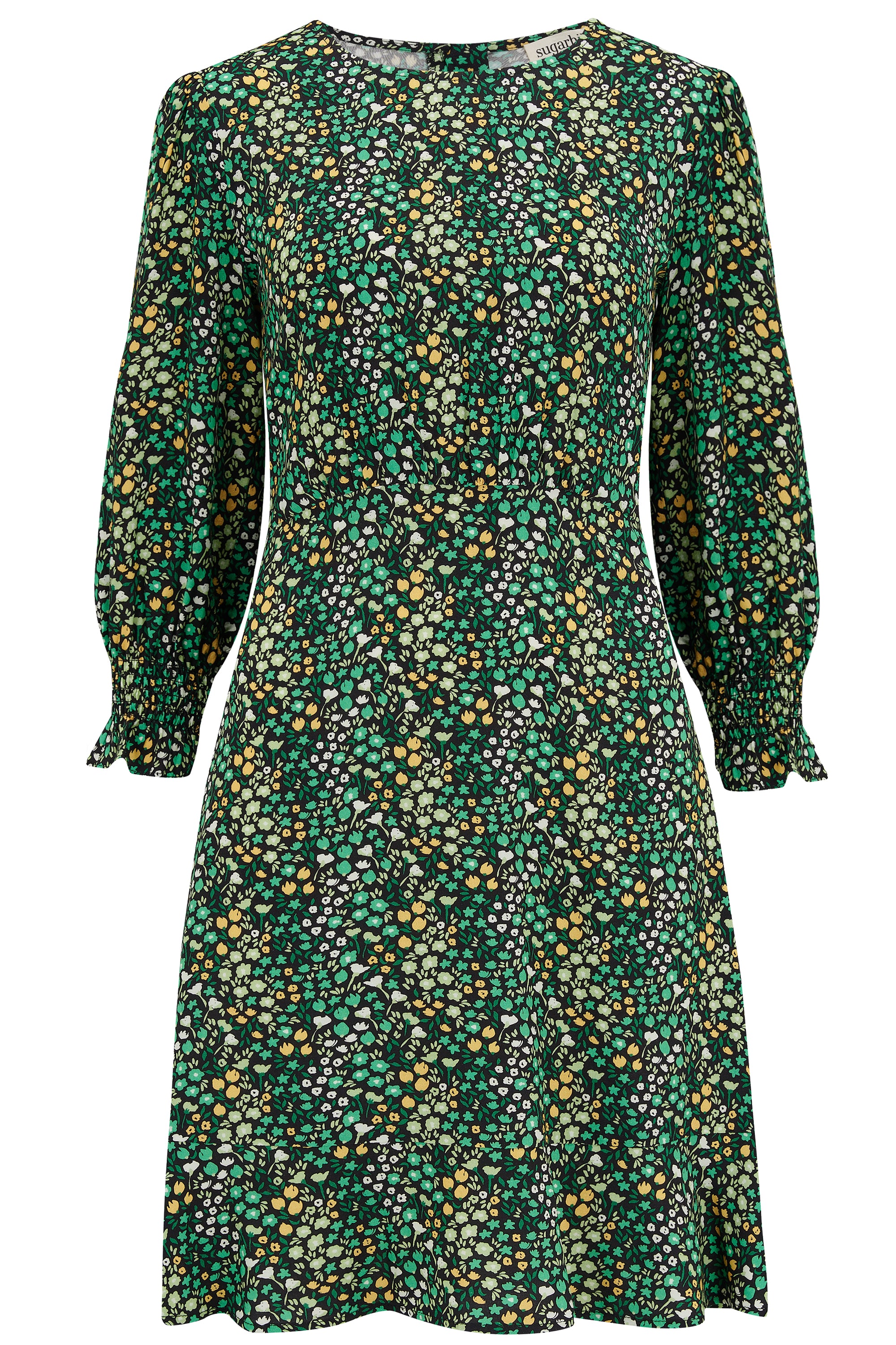 Lorelei Dress - Black/Green