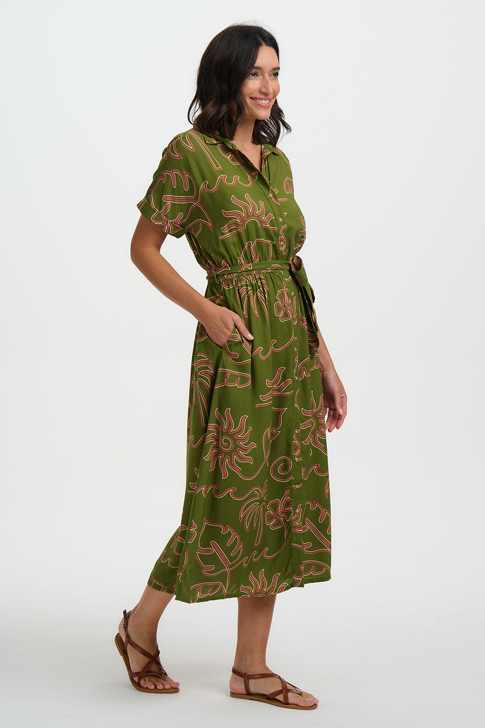 Leigh Midi Shirt Dress