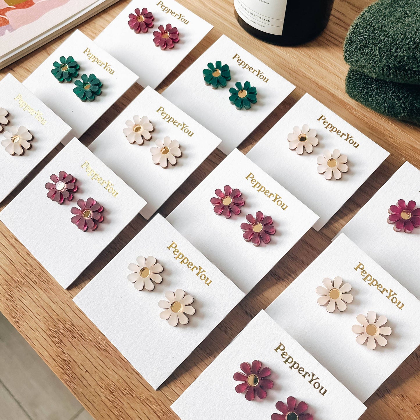 Daisy Stud Earrings Pepper You