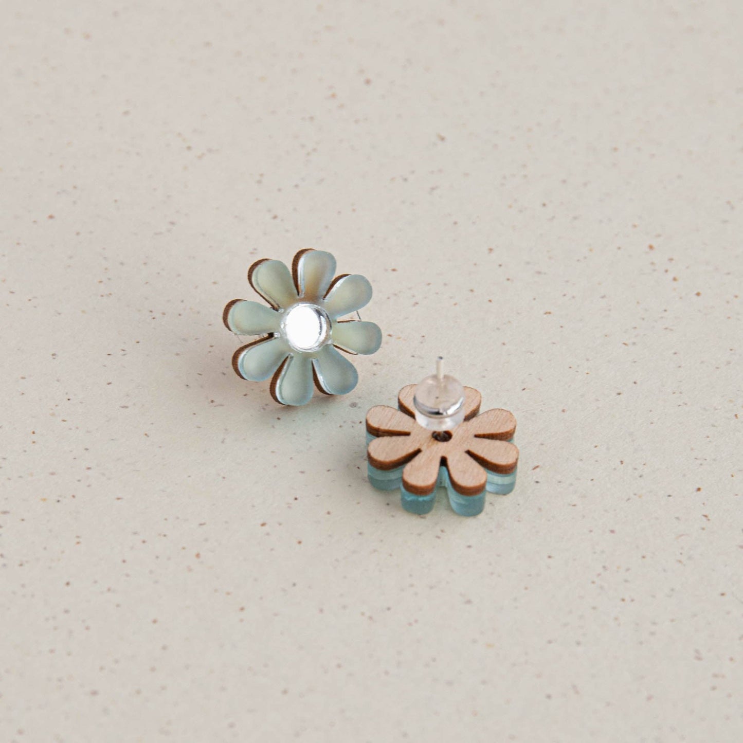 Daisy Stud Earrings Seafoam Pepper You