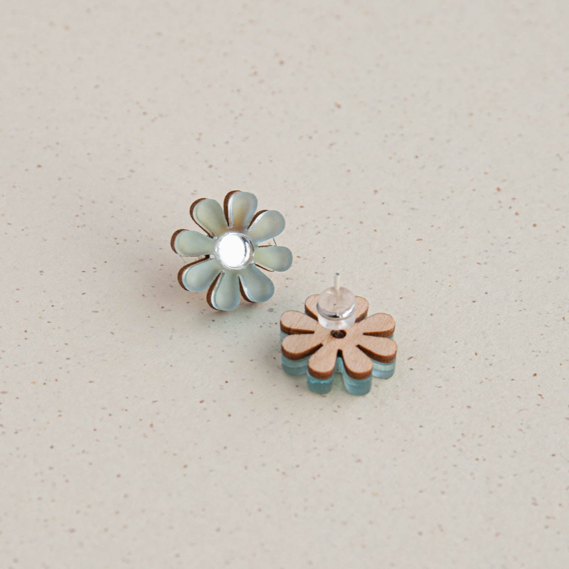 Daisy Stud Earrings Seafoam Pepper You