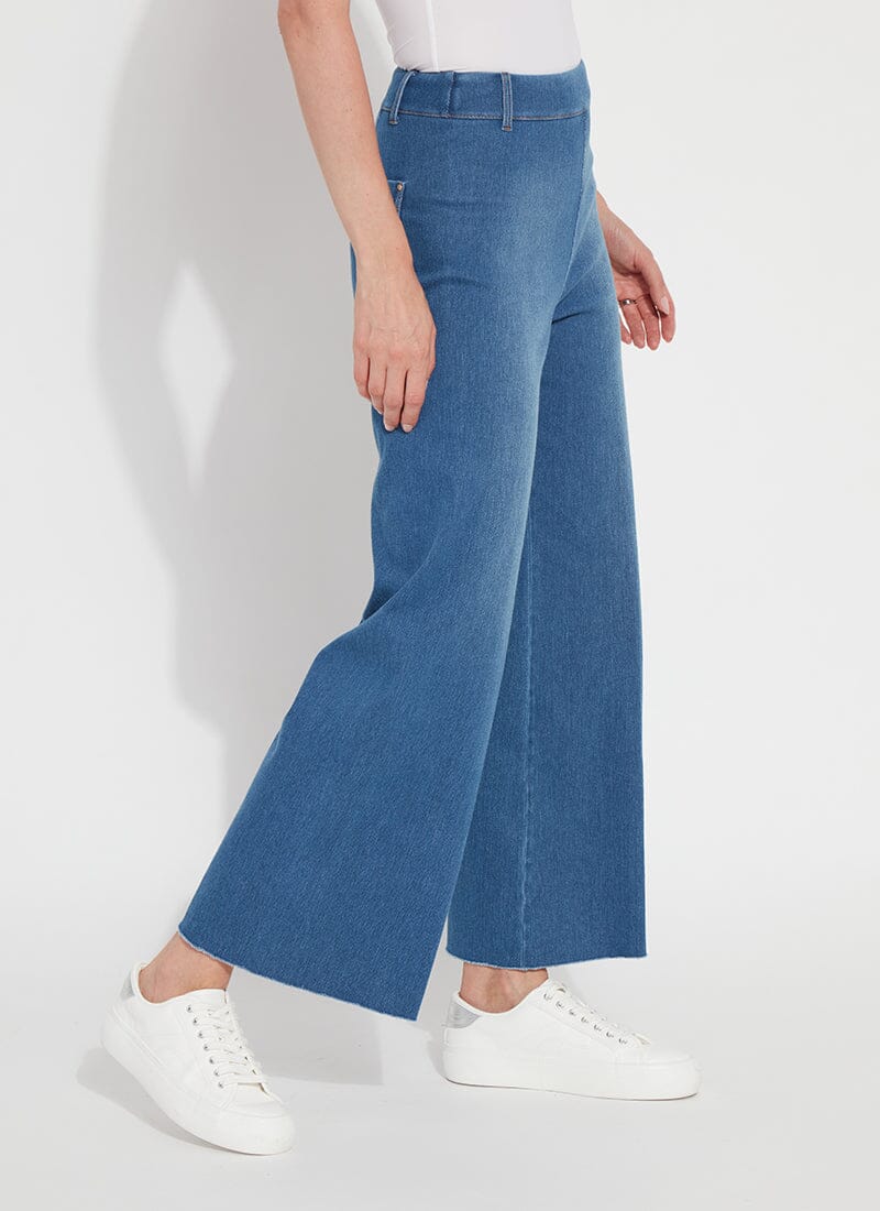 Wide leg cropped Lysse Jeans - Mid Wash