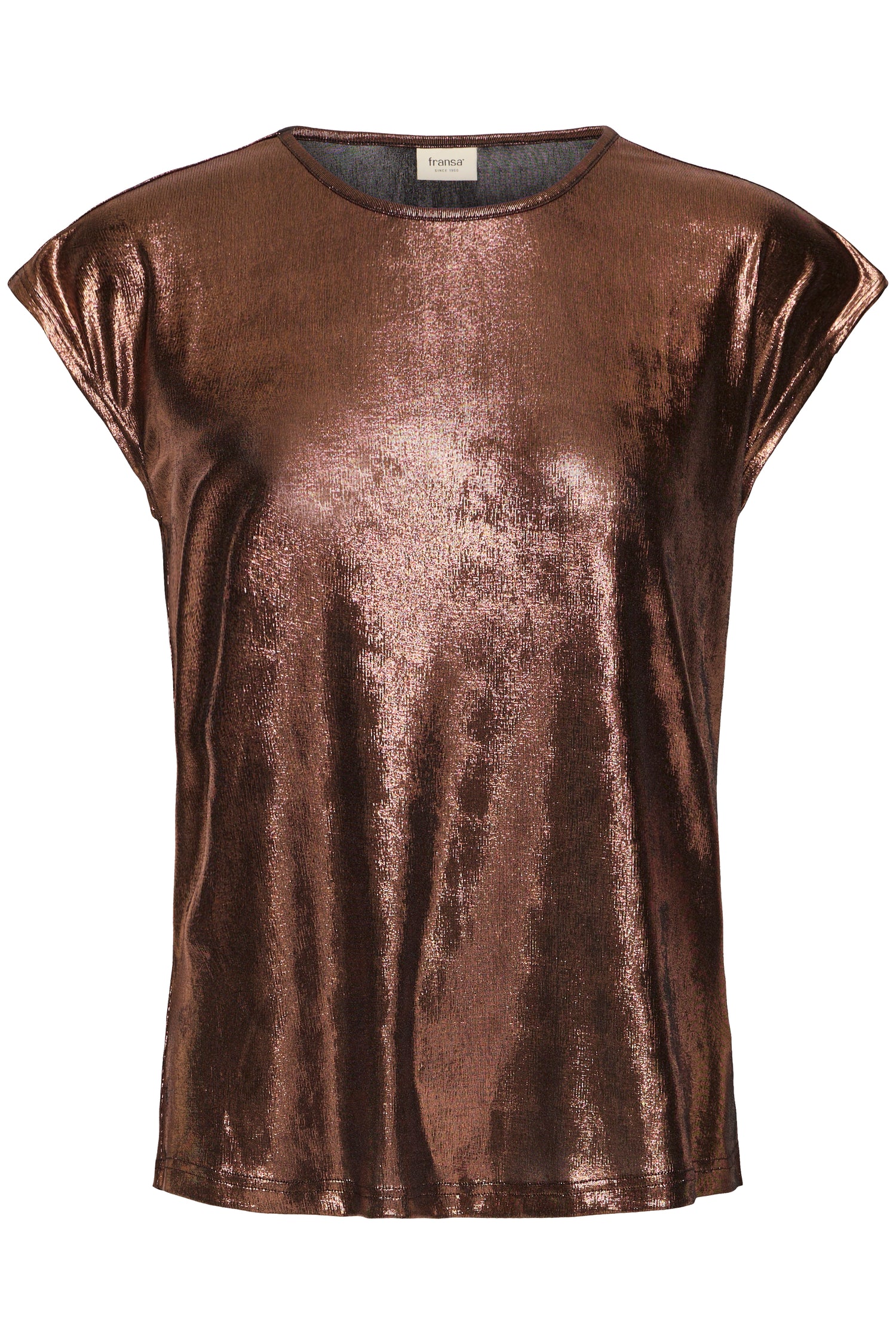 Bronze metallic top on a white background