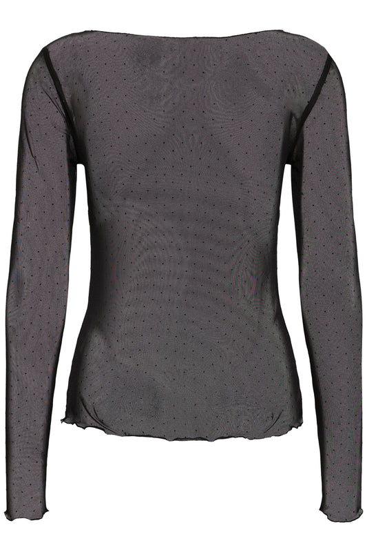 Gray long-sleeve top on a white background