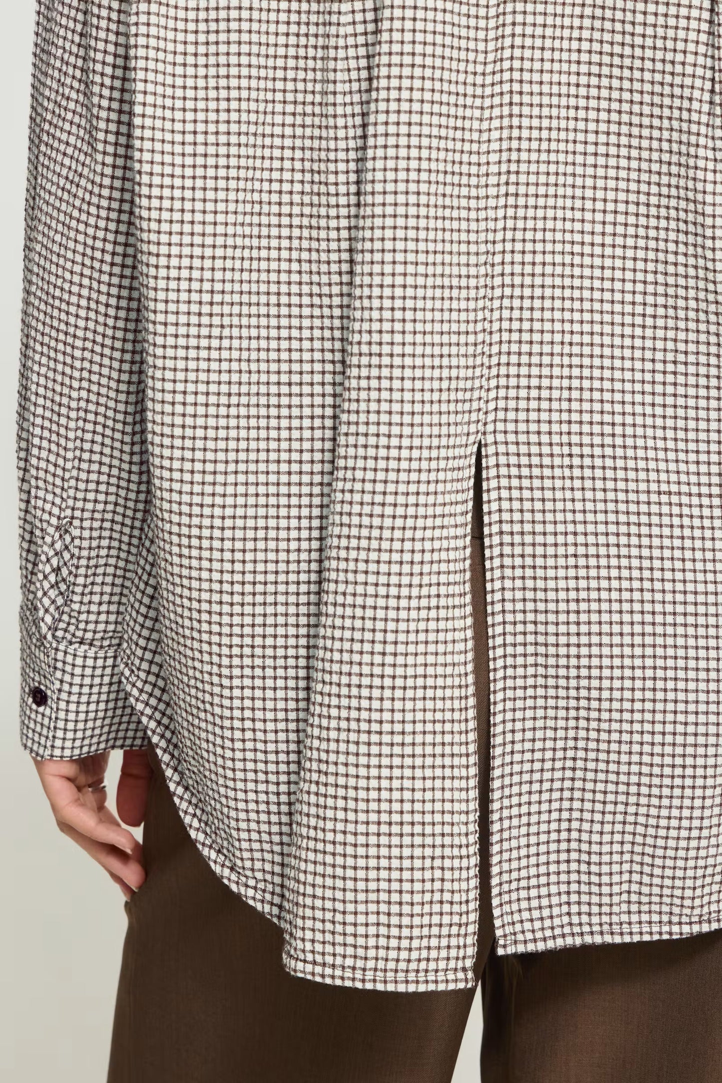 IHFeja Shirt - Chicory / Coffee Check