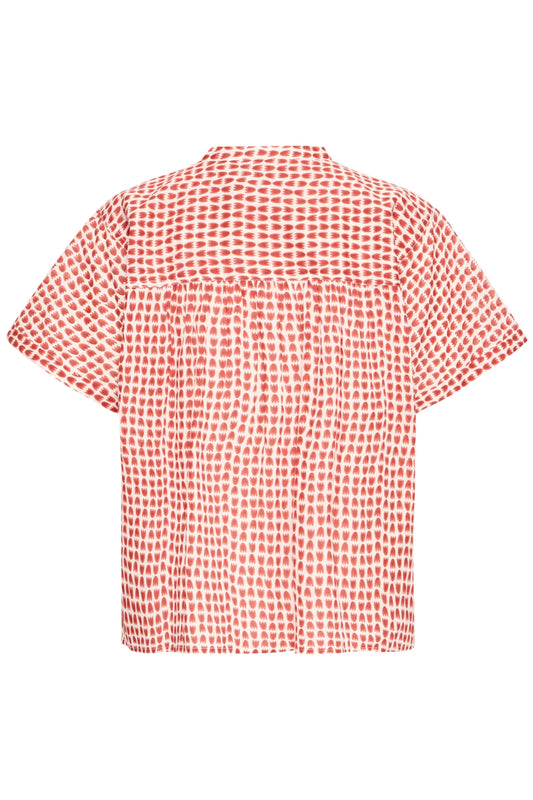 Red and white checkered shirt on a white background