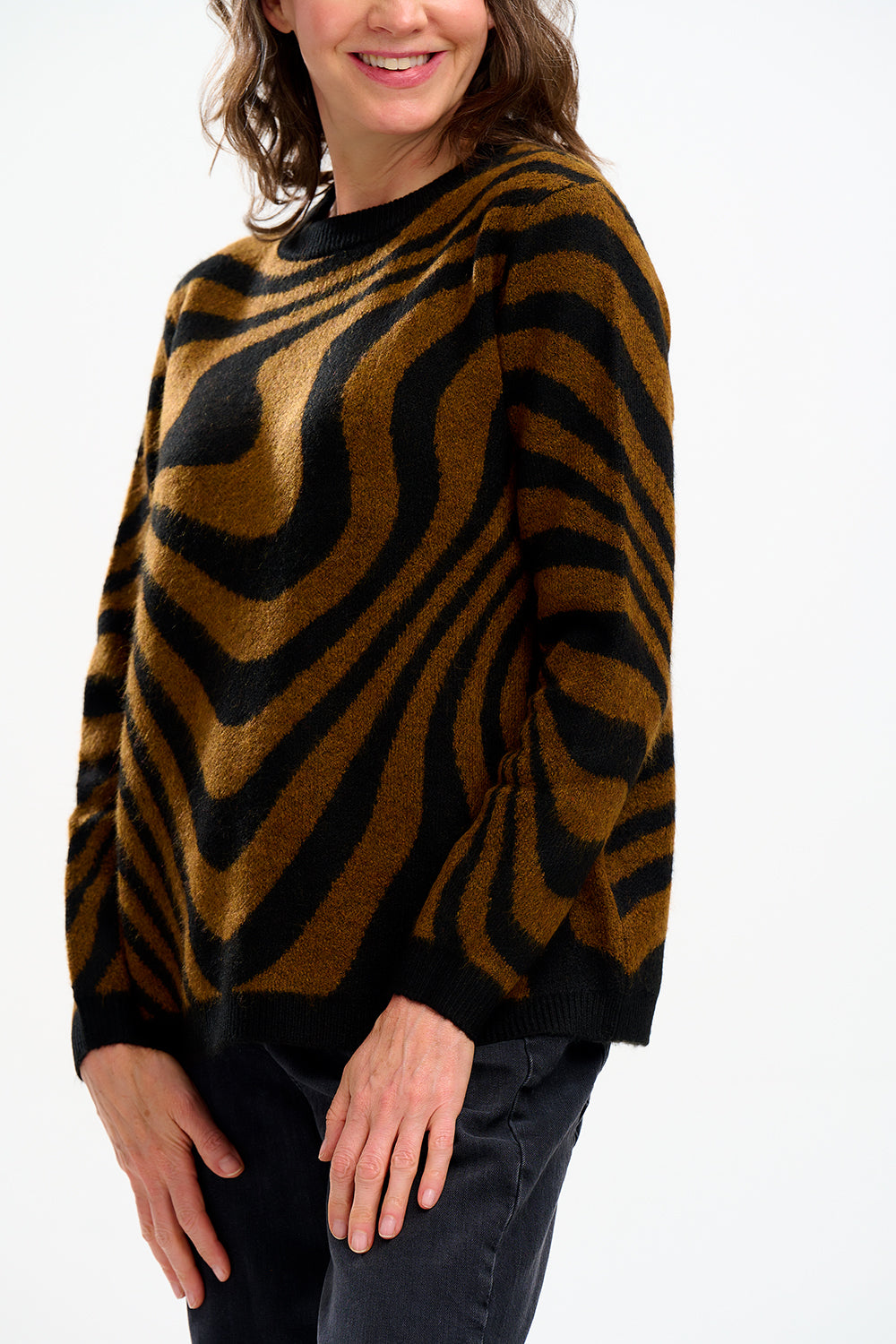 Laverne Jumper - Black/Tan
