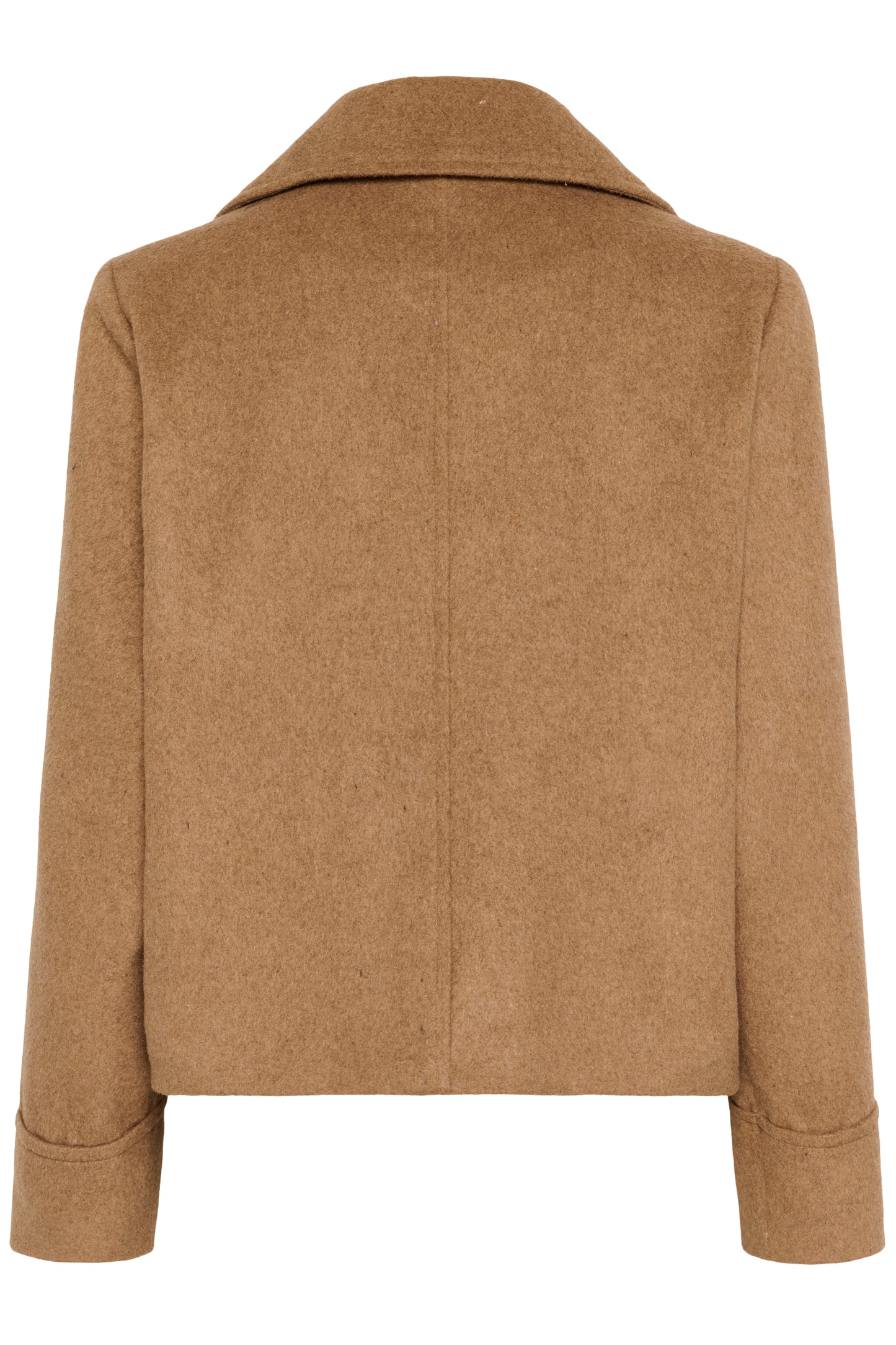 Brown jacket on a white background