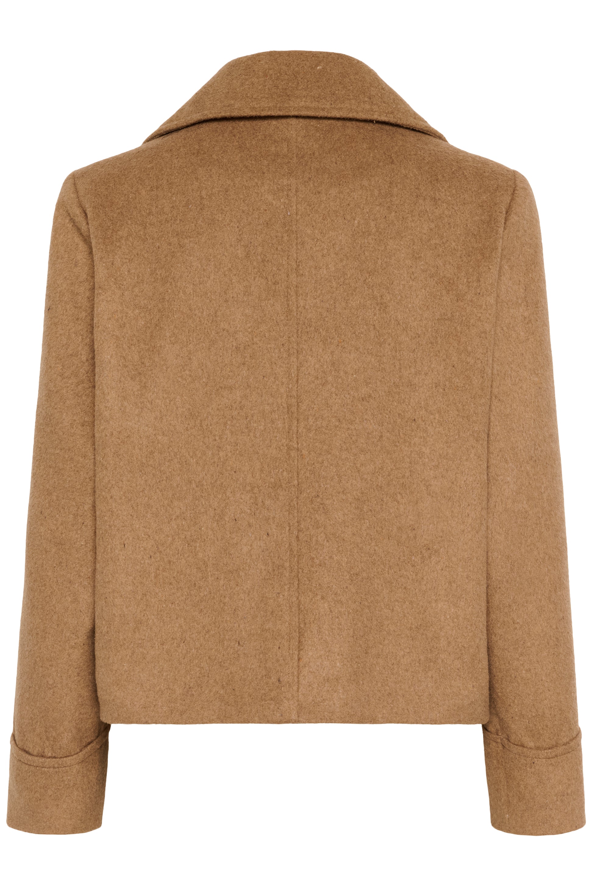 Brown jacket on a white background