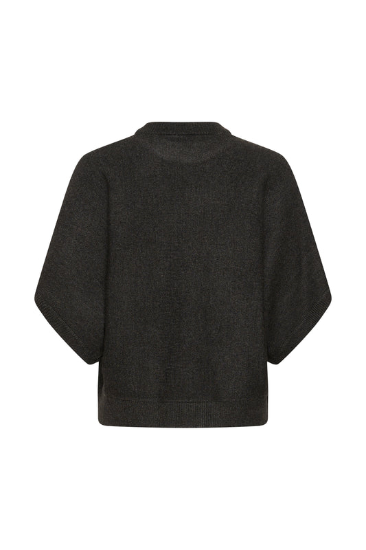 Dark gray sweater on a white background