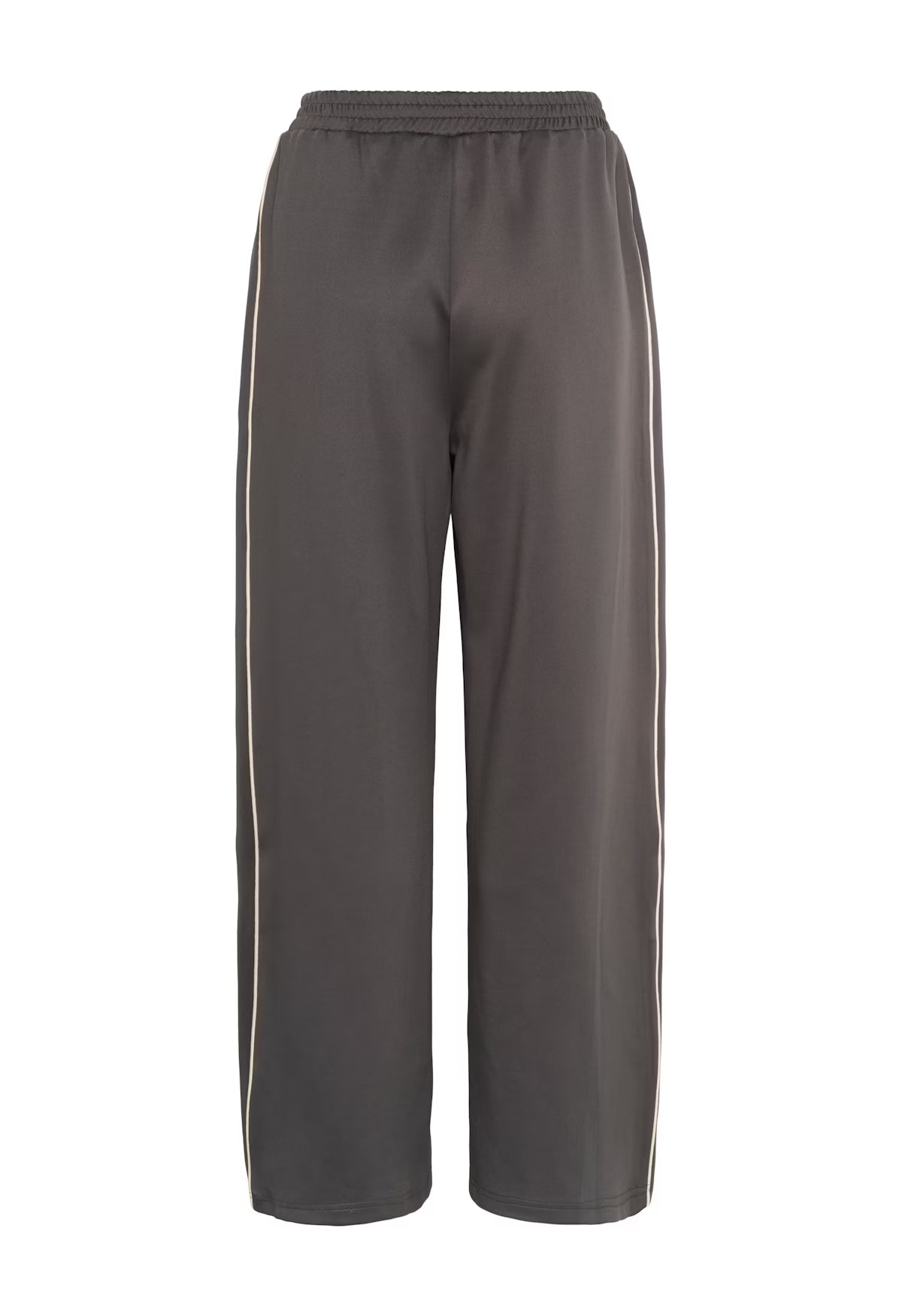 Gray pants with a stripe on a white background