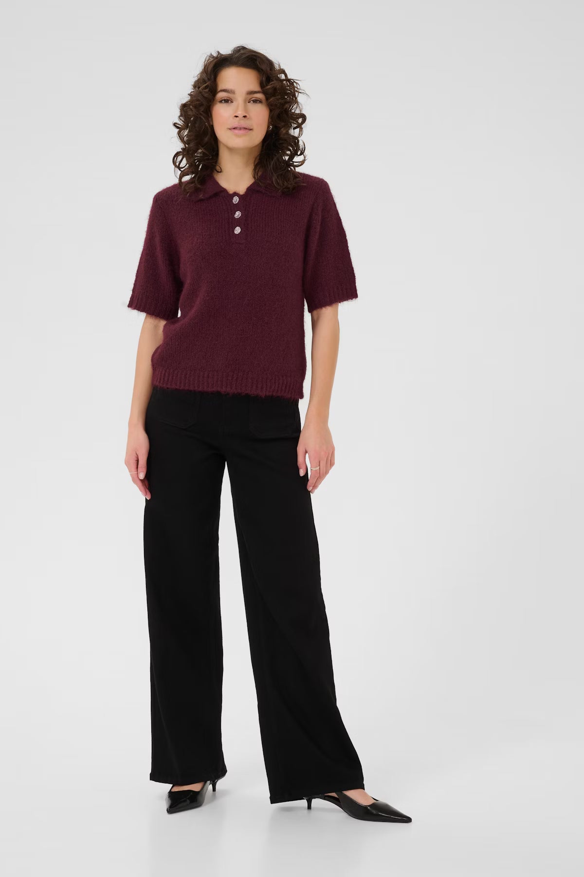 KAemilie Polo Pullover - Windsor Wine