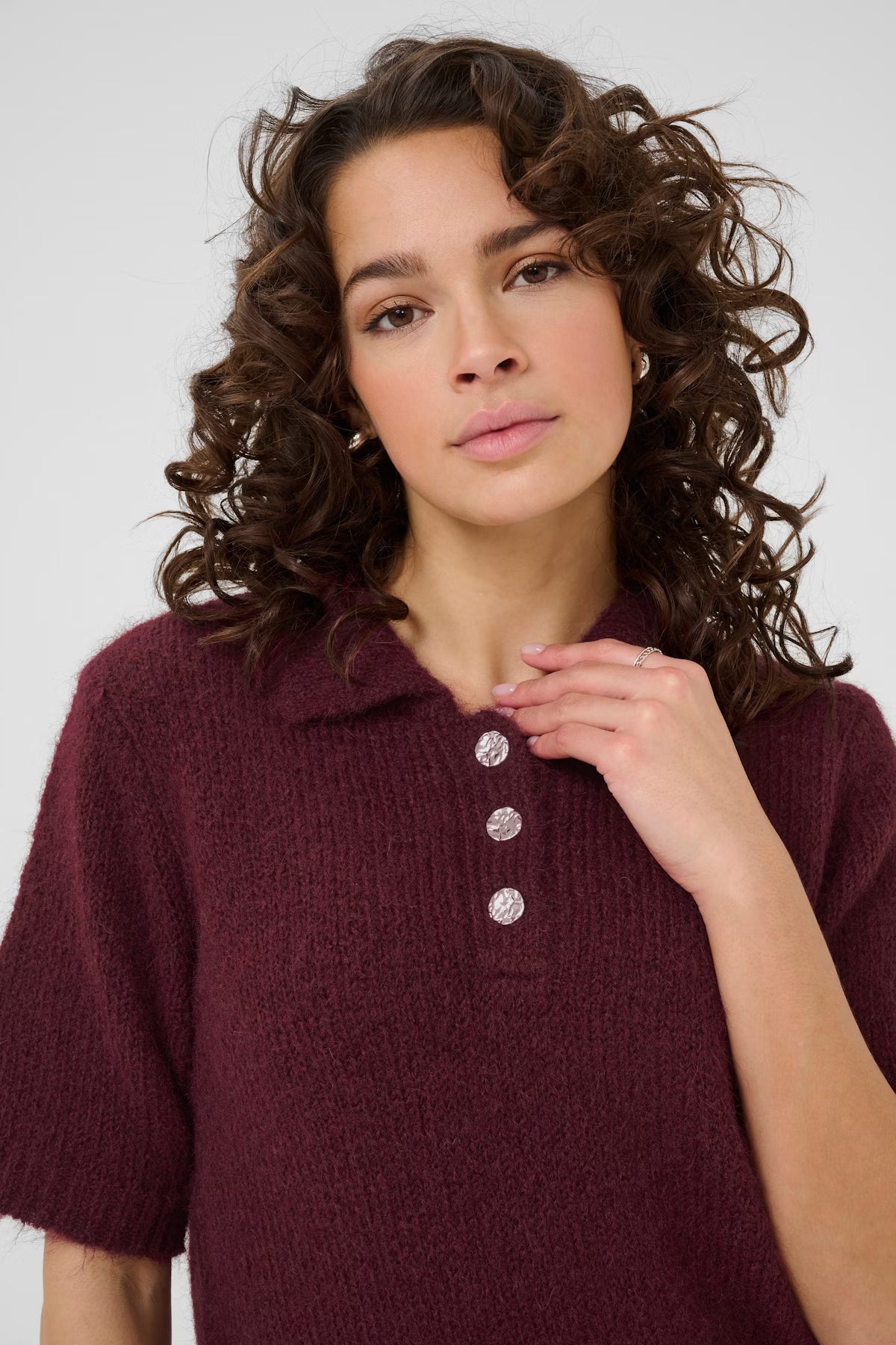 KAemilie Polo Pullover - Windsor Wine