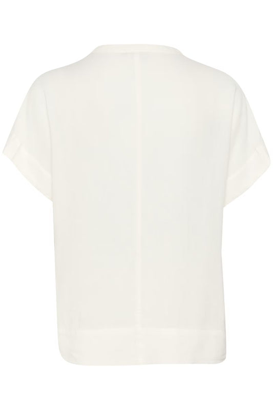 White t-shirt on a white background