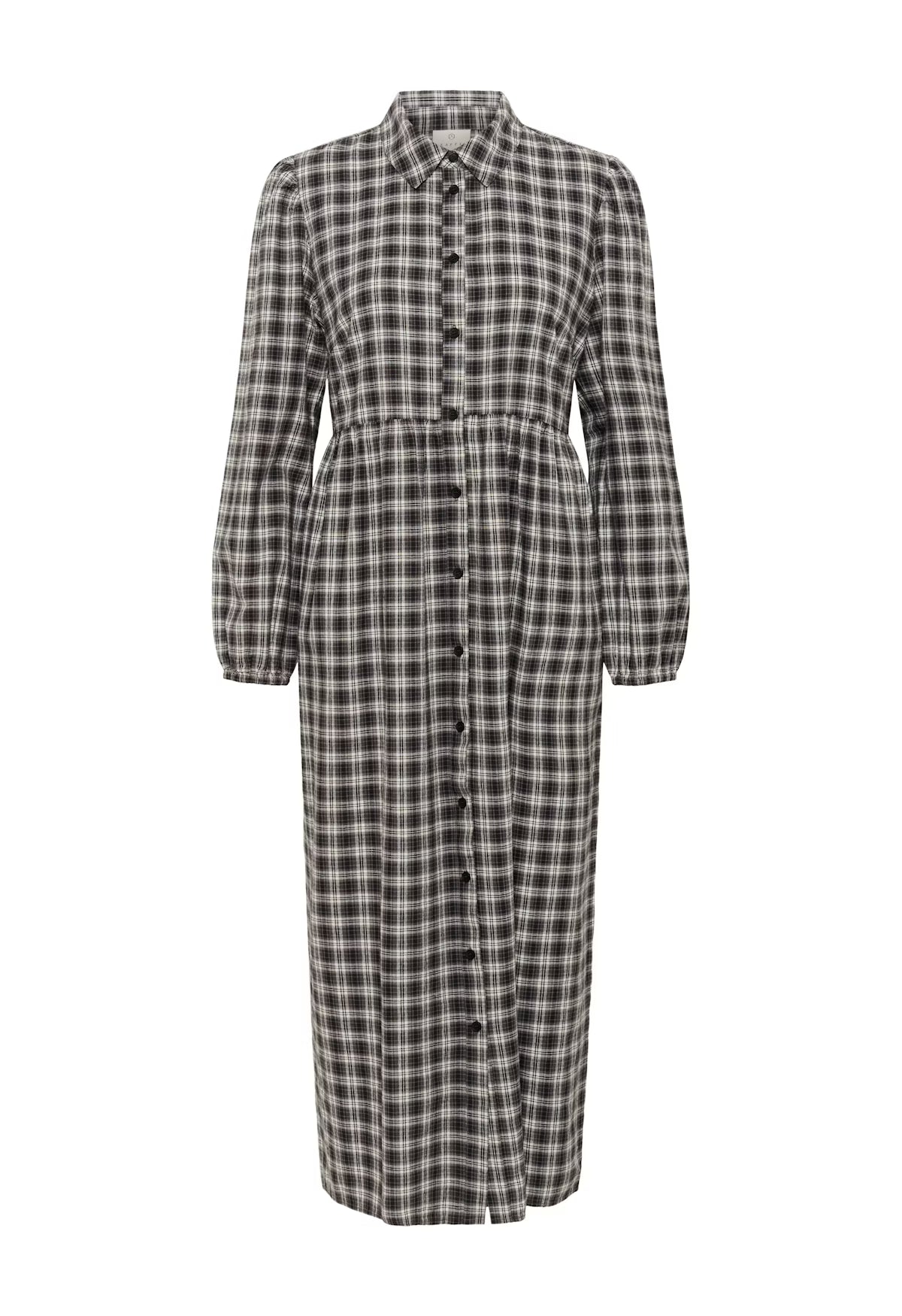 Checkered dress on a white background