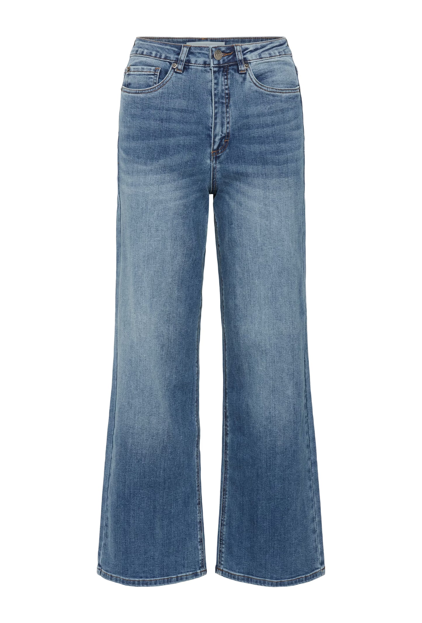 KAmeadow High Waist Reg Fit Jeans - Medium Blue