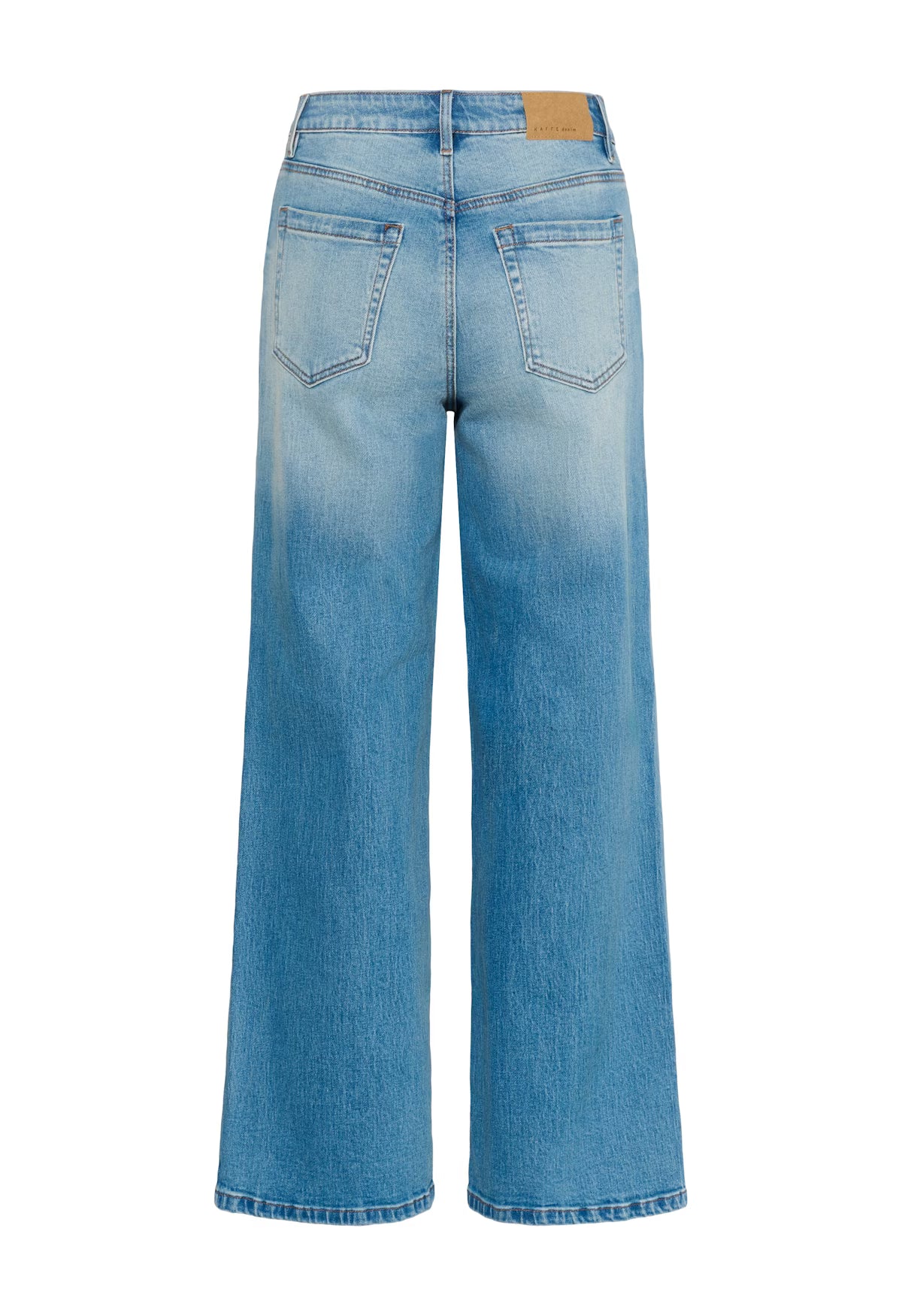 Blue jeans on a white background