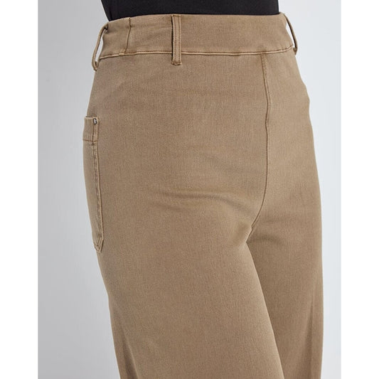 Beige pants on a plain background